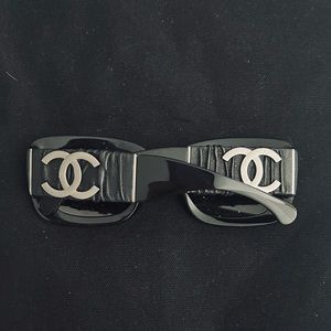 Authentic Chanel Black Sunglasses